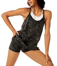 Free People FP Movement Hot Shot Scoop Neck Sleeveless Patch Pocket Mini Dress