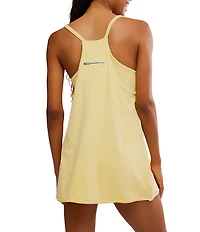 Free People FP Movement Hot Shot Scoop Neck Sleeveless Patch Pocket Mini Dress