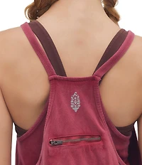Free People FP Movement Hot Shot Scoop Neck Sleeveless Patch Pocket Mini Dress
