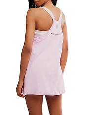 Free People FP Movement Hot Shot Scoop Neck Sleeveless Patch Pocket Mini Dress