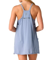 Free People FP Movement Hot Shot Scoop Neck Sleeveless Patch Pocket Mini Dress