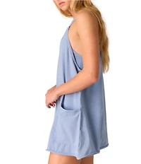 Free People FP Movement Hot Shot Scoop Neck Sleeveless Patch Pocket Mini Dress