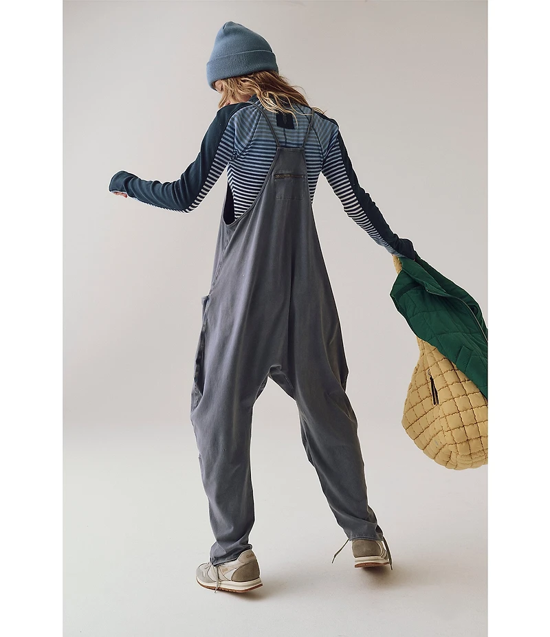 Free People FP Movement Sleeveless Scoop Neck Ankle Length Patch Pocket Hot Shot Onesie