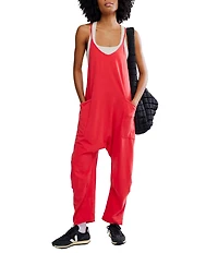 Free People FP Movement Sleeveless Scoop Neck Ankle Length Patch Pocket Hot Shot Onesie