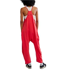 Free People FP Movement Sleeveless Scoop Neck Ankle Length Patch Pocket Hot Shot Onesie