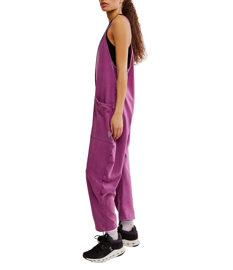 Free People FP Movement Sleeveless Scoop Neck Ankle Length Patch Pocket Hot Shot Onesie