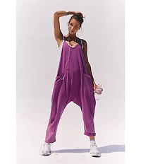 Free People FP Movement Sleeveless Scoop Neck Ankle Length Patch Pocket Hot Shot Onesie
