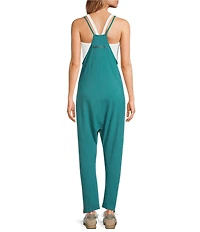 Free People FP Movement Sleeveless Scoop Neck Ankle Length Patch Pocket Hot Shot Onesie