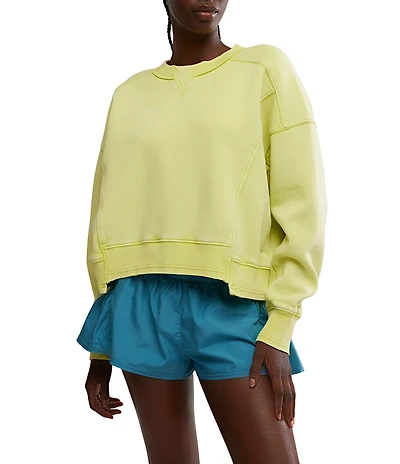 Free People FP Movement Intercept Cropped Pullover