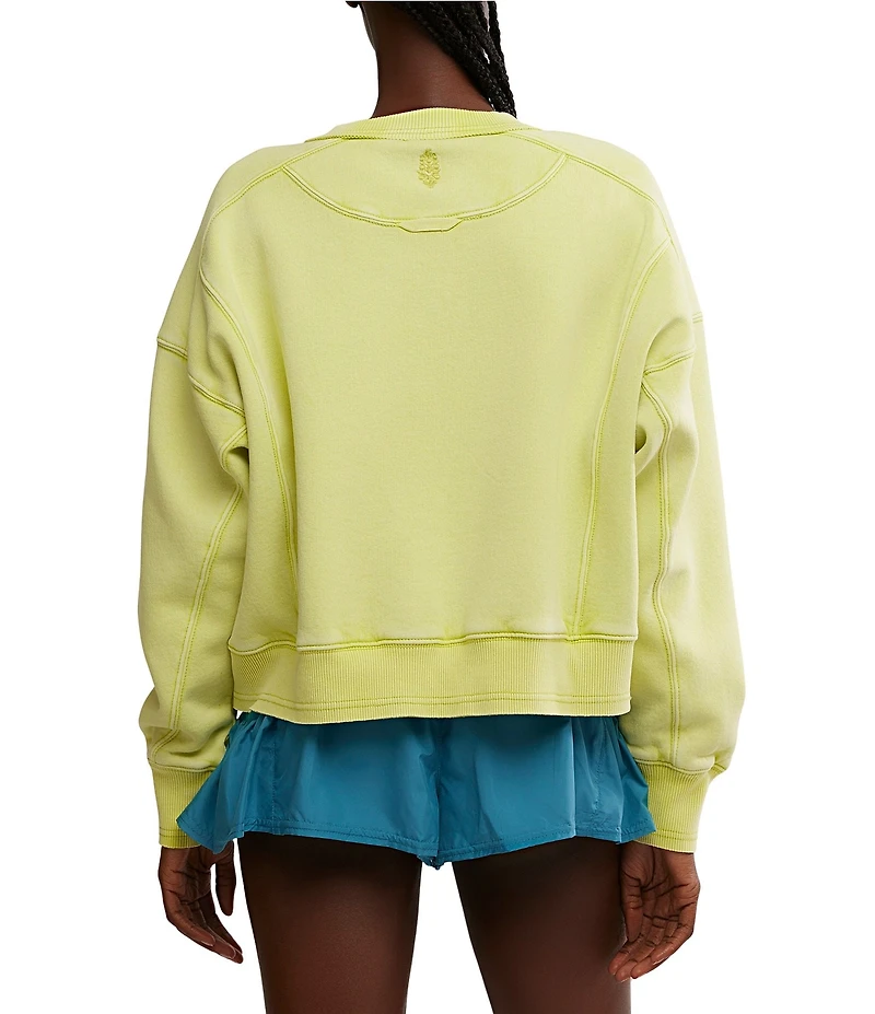 Free People FP Movement Intercept Cropped Pullover