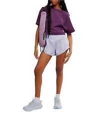 Free People FP Movement Crew Neck Short Sleeve Inspire Oversized Boxy Cropped Shirt