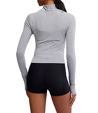 Free People FP Movement Tempo Ruched Half Zip Long Sleeve Top