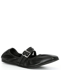 Free People Gemini Leather Buckle Mary Jane Ballet Flats