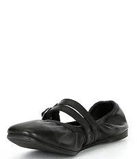 Free People Gemini Leather Buckle Mary Jane Ballet Flats