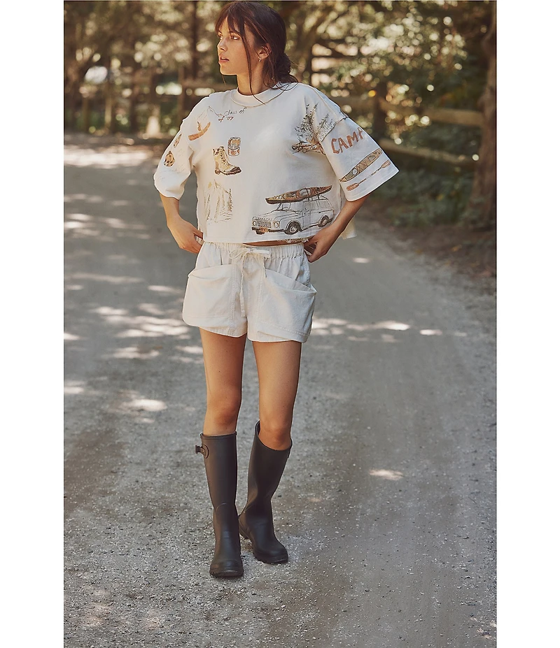 Free People Good Fortune High-Rise Shorts
