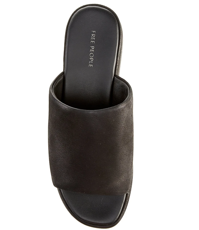Free People Harbor Leather Platform Slide Sandals