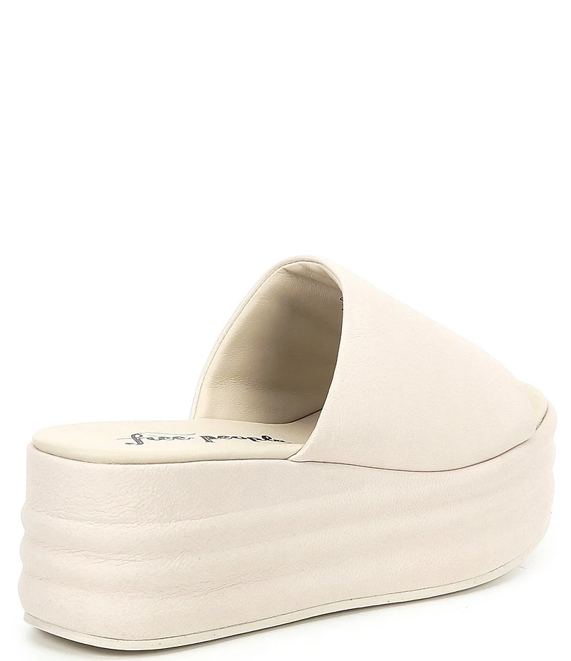 Free People Harbor Leather Platform Slide Sandals