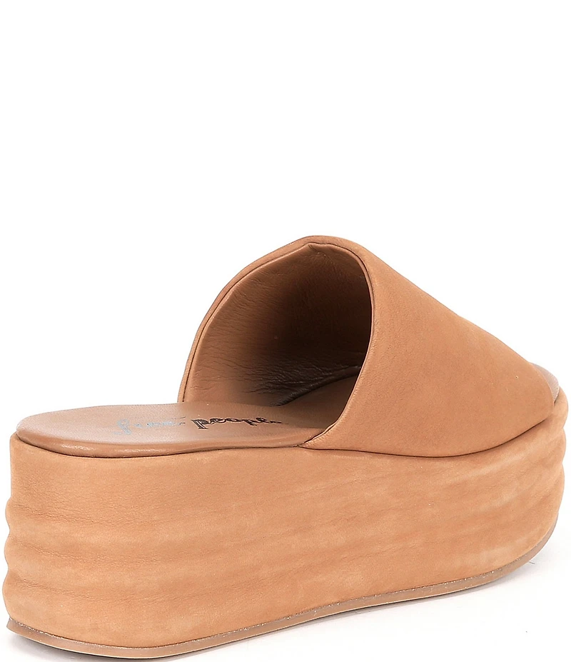 Free People Harbor Suede Platform Slide Sandals