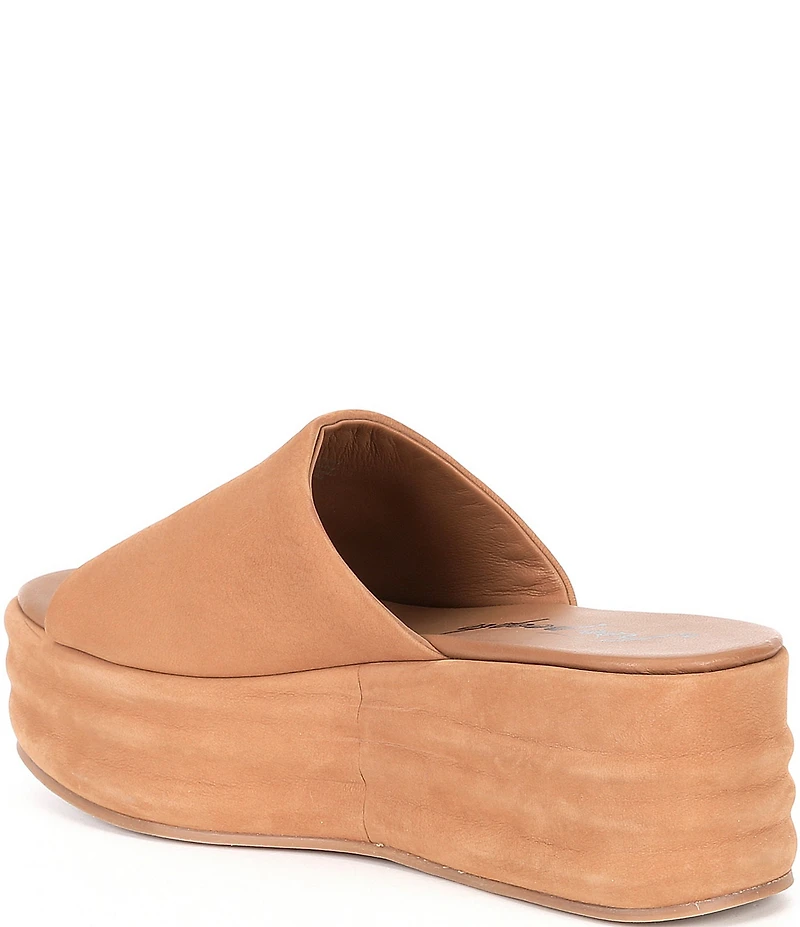 Free People Harbor Suede Platform Slide Sandals