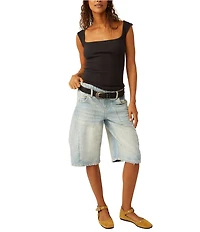 Free People Hummingbird Square Neck Sleeveless Tank Top