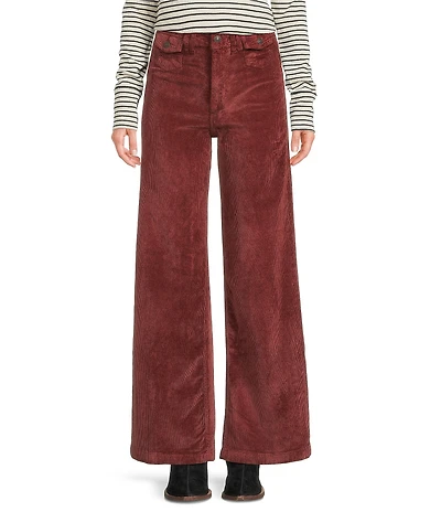 Free People Kellee High Rise Palazzo Corduroy Pants