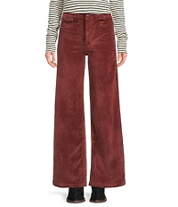 Free People Kellee High Rise Palazzo Corduroy Pants