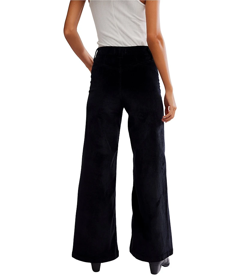 Free People Kellee High Rise Palazzo Corduroy Pants