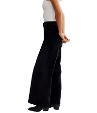 Free People Kellee High Rise Palazzo Corduroy Pants