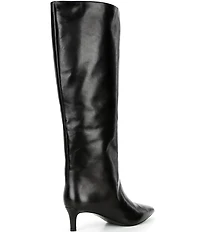 Free People Kiki Leather Tall Kitten Heel Boots
