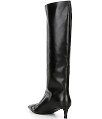 Free People Kiki Leather Tall Kitten Heel Boots