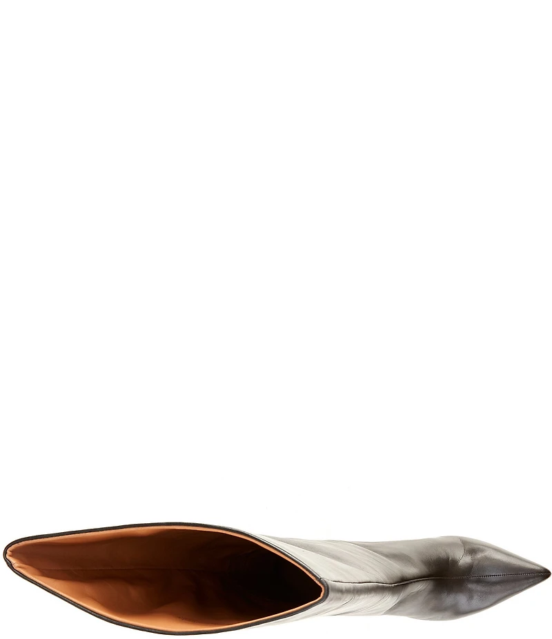 Free People Kiki Leather Tall Kitten Heel Boots