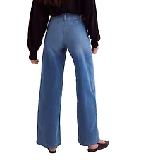 Free People Libre High Rise Wide Leg Stretch Denim Jeans