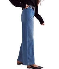 Free People Libre High Rise Wide Leg Stretch Denim Jeans