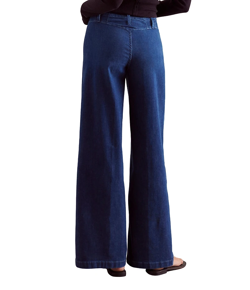 Free People Libre High Rise Wide Leg Stretch Denim Jeans