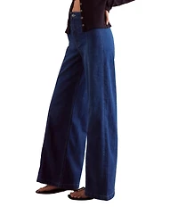 Free People Libre High Rise Wide Leg Stretch Denim Jeans