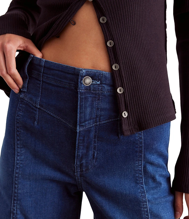 Free People Libre High Rise Wide Leg Stretch Denim Jeans