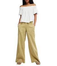 Free People Mabel Off-the-Shoulder Short Sleeve Knit Top