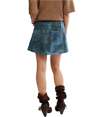 Free People Micah Jacquard Chenille Mini Skirt