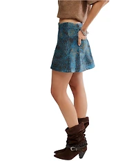 Free People Micah Jacquard Chenille Mini Skirt