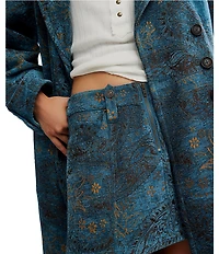 Free People Micah Jacquard Chenille Mini Skirt