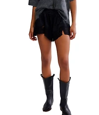 Free People Midnight Muse Woven Lace Trim Coordinating Sleep Shorts