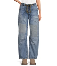 Free People Moxie Low Rise Pull-On Barrel Jeans
