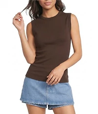 Free People Murphy High Scoop Neck Sleeveless Tank Top