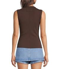 Free People Murphy High Scoop Neck Sleeveless Tank Top