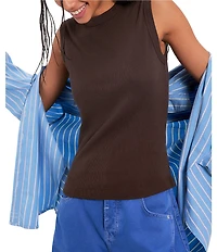 Free People Murphy High Scoop Neck Sleeveless Tank Top