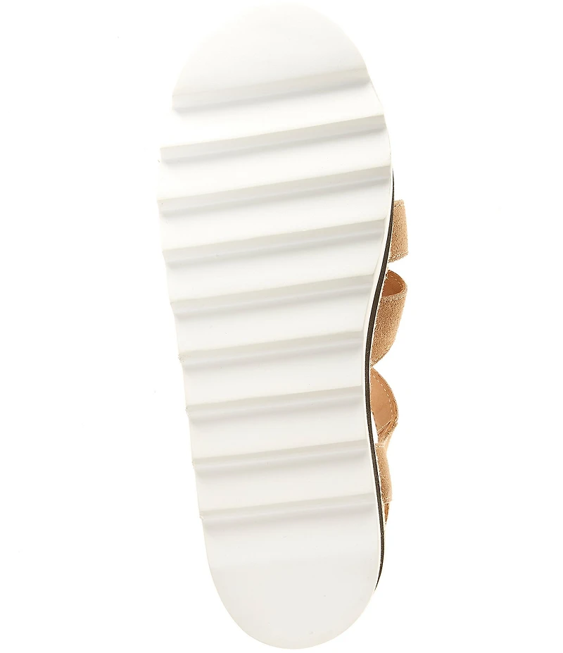 Free People Mykonos Suede Fisherman Platform Wedge Sandals