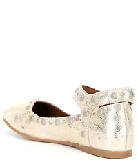Free People Mystic Studded Leather Ankle Wrap Ballet Flats