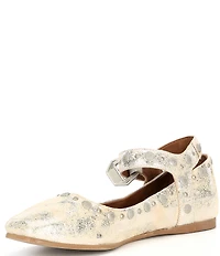 Free People Mystic Studded Leather Ankle Wrap Ballet Flats