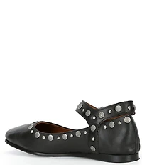 Free People Mystic Studded Leather Ankle Wrap Ballet Flats