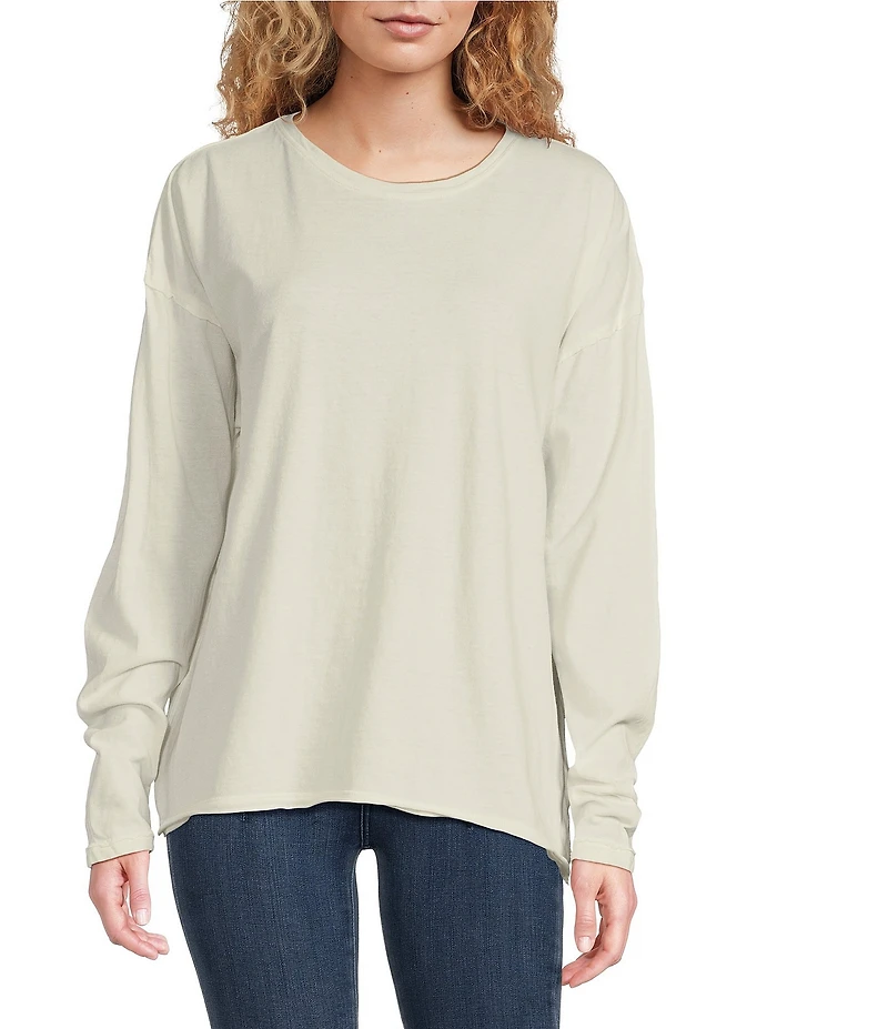 Free People Nina Crew Neck Long Sleeve Tee